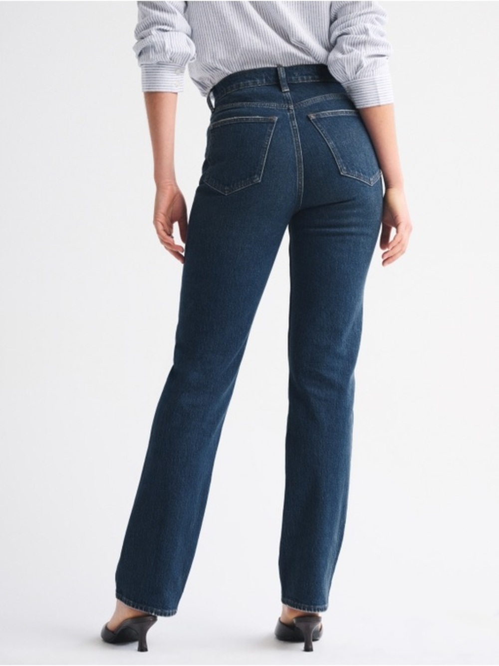 Abercrombie & Fitch Curve Love Slim Straight Ultra High Rise - Size 27 - Picture 9 of 12